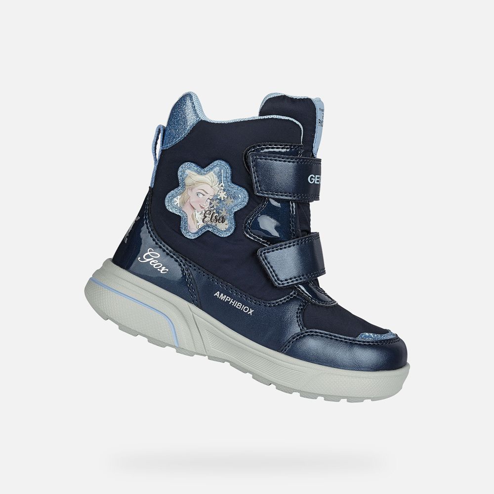 Botins Geox Menina Azul Marinho - Sveggen Abx - MDAUE8159